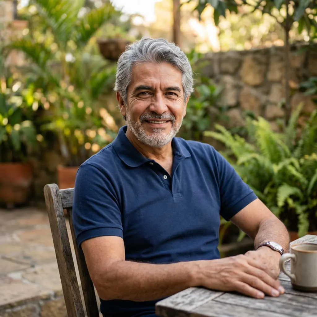 Hombre adulto mayor de 50 años
